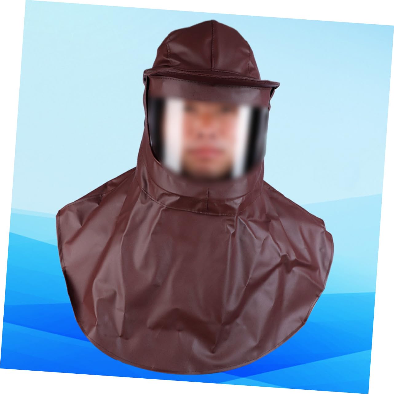 ABOOFAN Ölbeständige Maske Mit Säure Alkalibeständigem Umhang wasserdichte Kapuze Nackenschutz Kopfhaube Für Industriellen Schutz Langlebiges Material Atmungsaktiv Mit Lüftungsöffnungen
