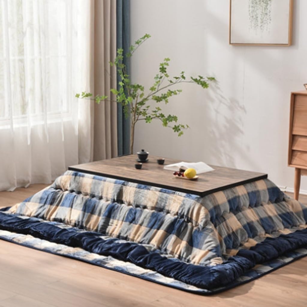 Amazon.com: UMJIGF Kotatsu Table Plaid Pattern Quilt 4-Piece Set