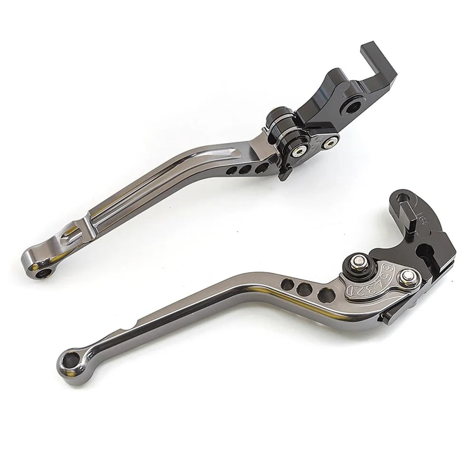 Pdaazvg 177Mm Gray Brake Lever Handle For Kawasaki For Zx10r Zx 10R Zx-10R Z1000 Z1000sx Z750r Zx6r/636 2006-2018 Motorcycle Adjustable Brake Clutch Lever Motorcycle Lever Blades(177Mm Gray)