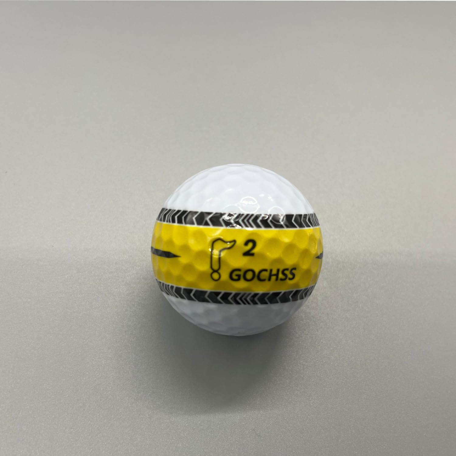 Surlyn Lot de 20 balles de golf à 2 couches avec ligne d'arrivée 332 dimples Faible spin Largeur de plus de 27 m Balles de golf durables pour amateurs, juniors et femmes
