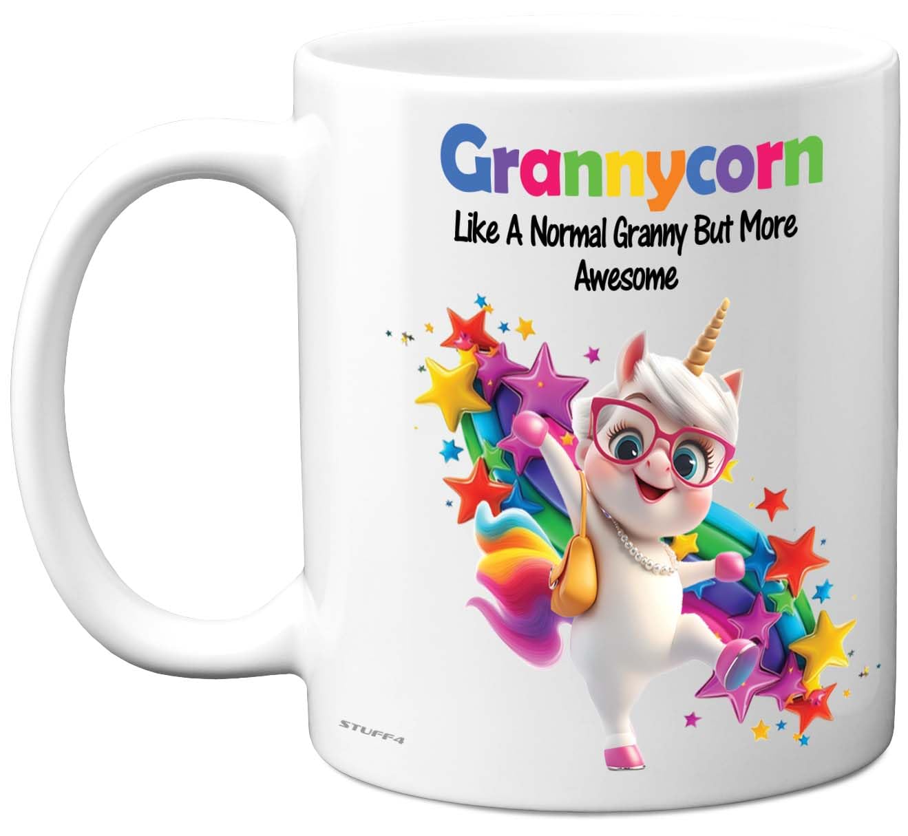 Stuff4 Women's Granny Gifts - Corn Mug - Happy Birthday Gifts For From Grandson Granddaughter, Unicorn Mother's Day Presents, 11Oz Ceramic Dishwasher Safe Premium Mugs