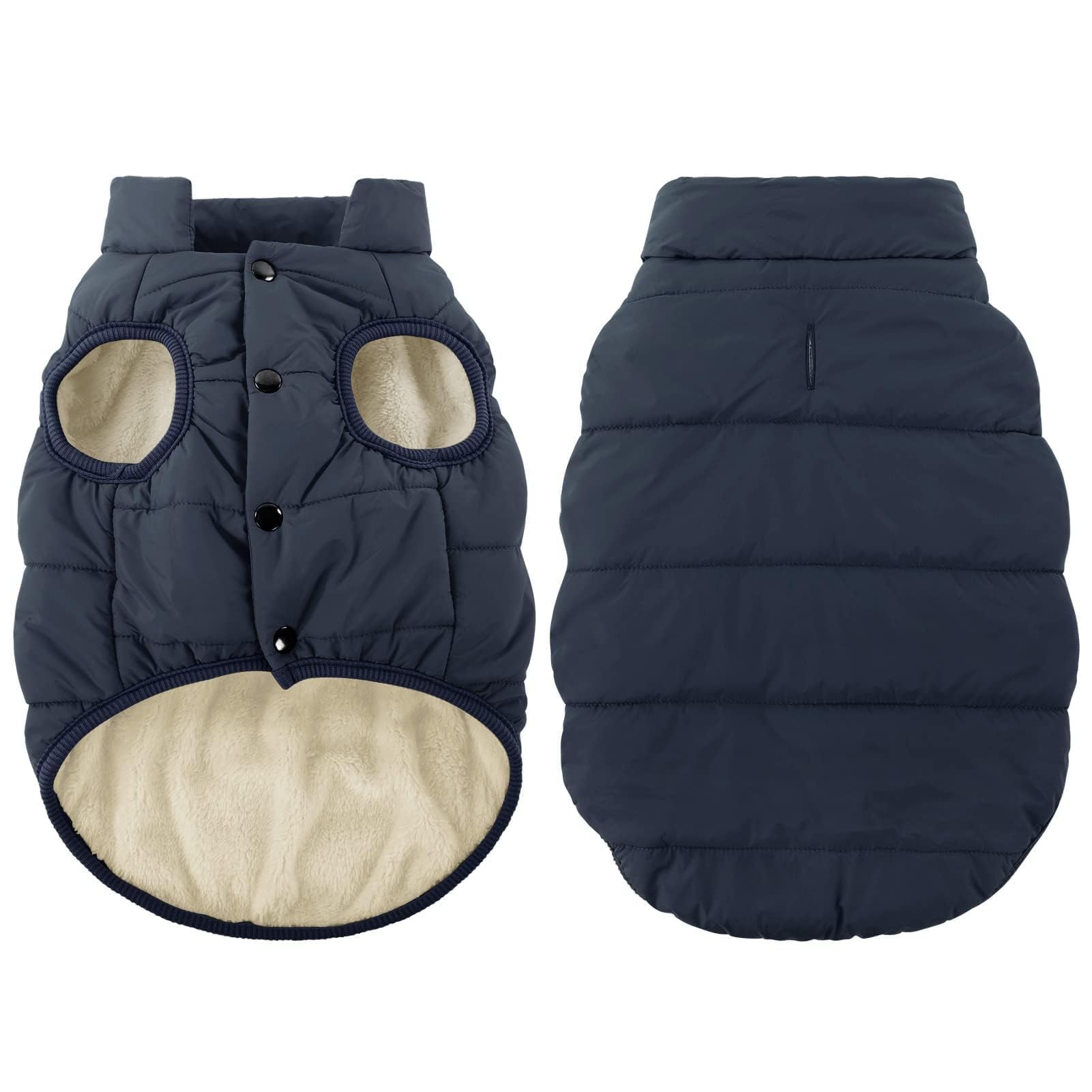 ASENKU Cappotto Cane Impermeabili Invernale, Cappottino Cane Calda Giacca per Cani Taglia Piccola Media Grande, Cappotto Gilet per Cani con Fodera in Lana Protegge Dal Freddo