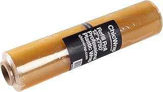 ChicWrap Shiplap PVC Plastic Wrap Refill Roll - Fits the ChicWrap Shiplap Design Dispenser - Extra Large 12" x 750' Professional Plastic Wrap
