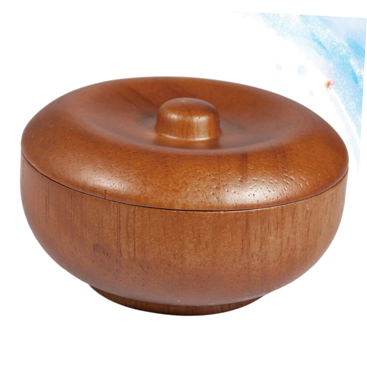 POPETPOP Lot De 3 Bols De Rasage En Bois Avec Couvercle Pour Homme Pour Ranger Et À Raser Idéal Pour La Maison Le Salon De Coiffure Ou La Brosse À Barbe Pour Homme