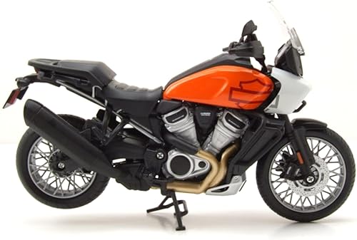 Miniatura 5 de Maisto 1:12 H-D 2021 Pan America, Naranja/Negro/Blanco