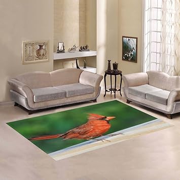 Amazon Com Custom Spiritual Meaning Red Cardinal Bird Area Rug 2 7 X 1 8 Indoor Soft Carpet Home Kitchen