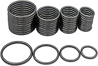 ZoloAJay 40pcs Heavy Duty Welded Metal O Rings - 4 Sizes Strong Round Rings for Pet Collars, Belts, Straps & DIY Sewing