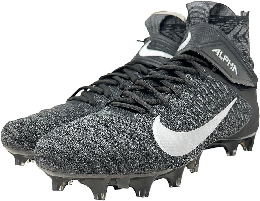 Nike Alpha Menace Elite 2 W BV3298-001 Black-White Men's Wide Football Cleats 12.5 US3
