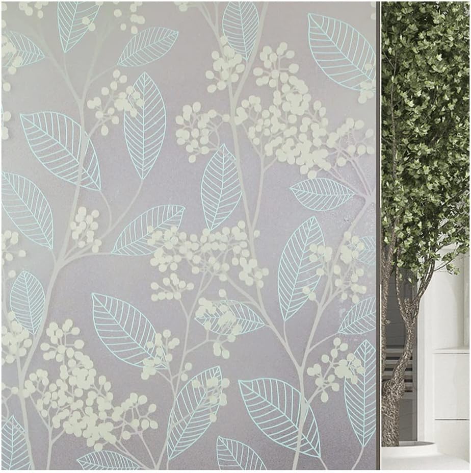 Window Privacy Film Window Film Window Frosted Sticker Bathroom Light-transmitting Opaque Bathroom Shading Glass Film Window Sticker Glass Sticker Blackout Window Film Window Films(30x300 cm)