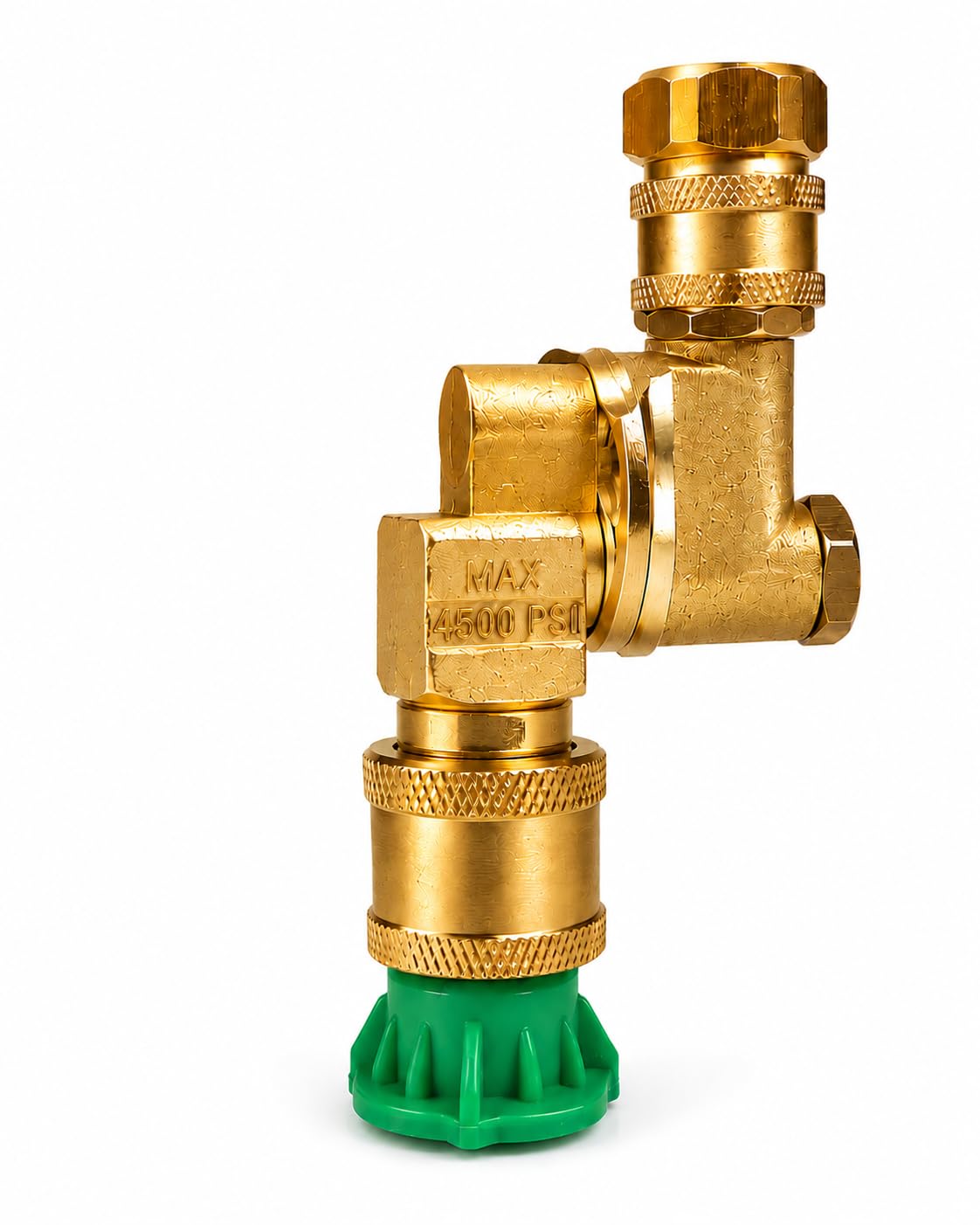 Pressure Washer Nozzle Kit | 3-Piece High Pressure Cleaning Set | Adjustable 0°/45°/90° Spray Nozzle + 25° Nozzle Tip + Quick Release Coupler | Solid Brass Construction | Max 4500 PSI-image-43