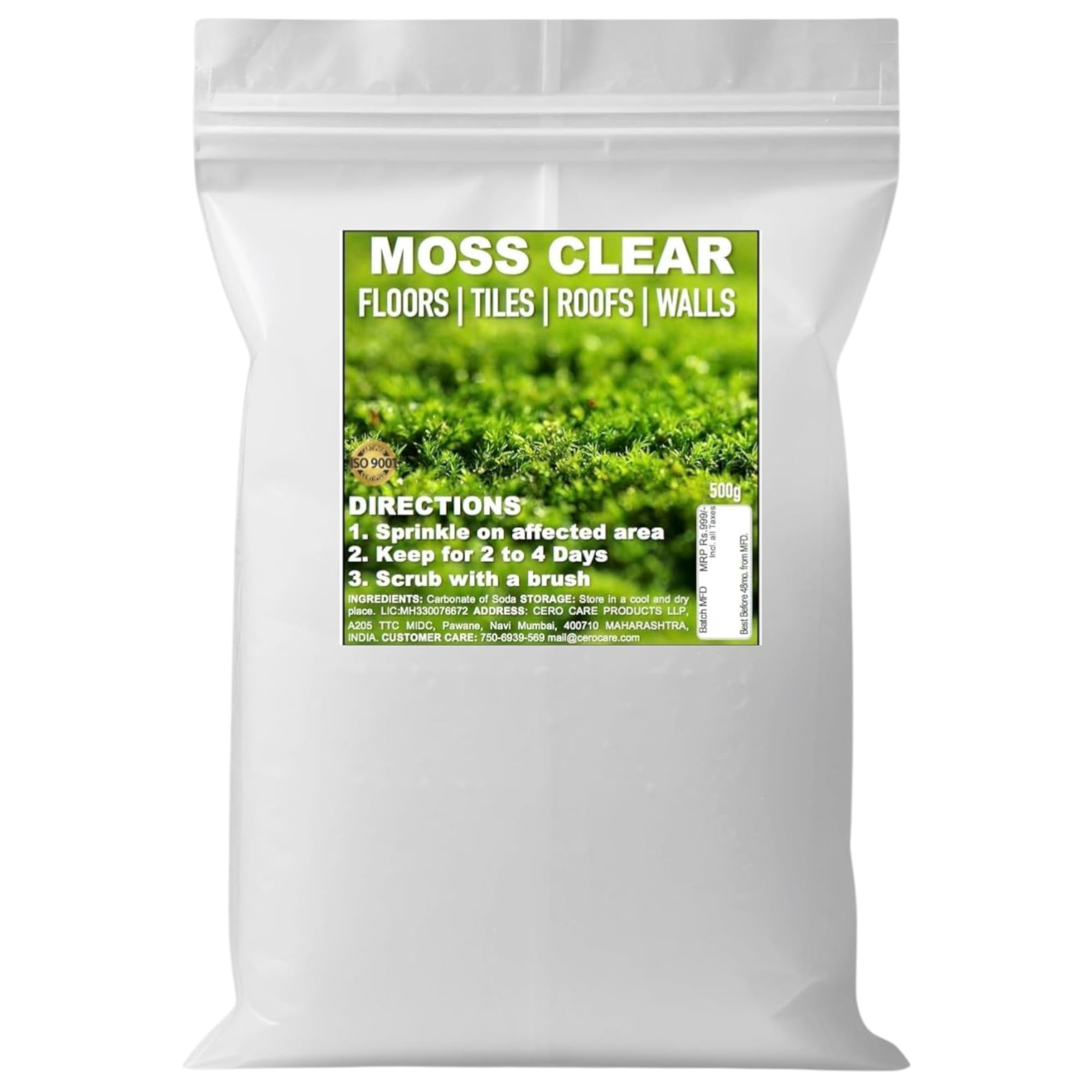 CERO ® Moss Clear, Moss Mould Mildew Cleaner for Floors Tiles Roofs Walls (500g)-image-48