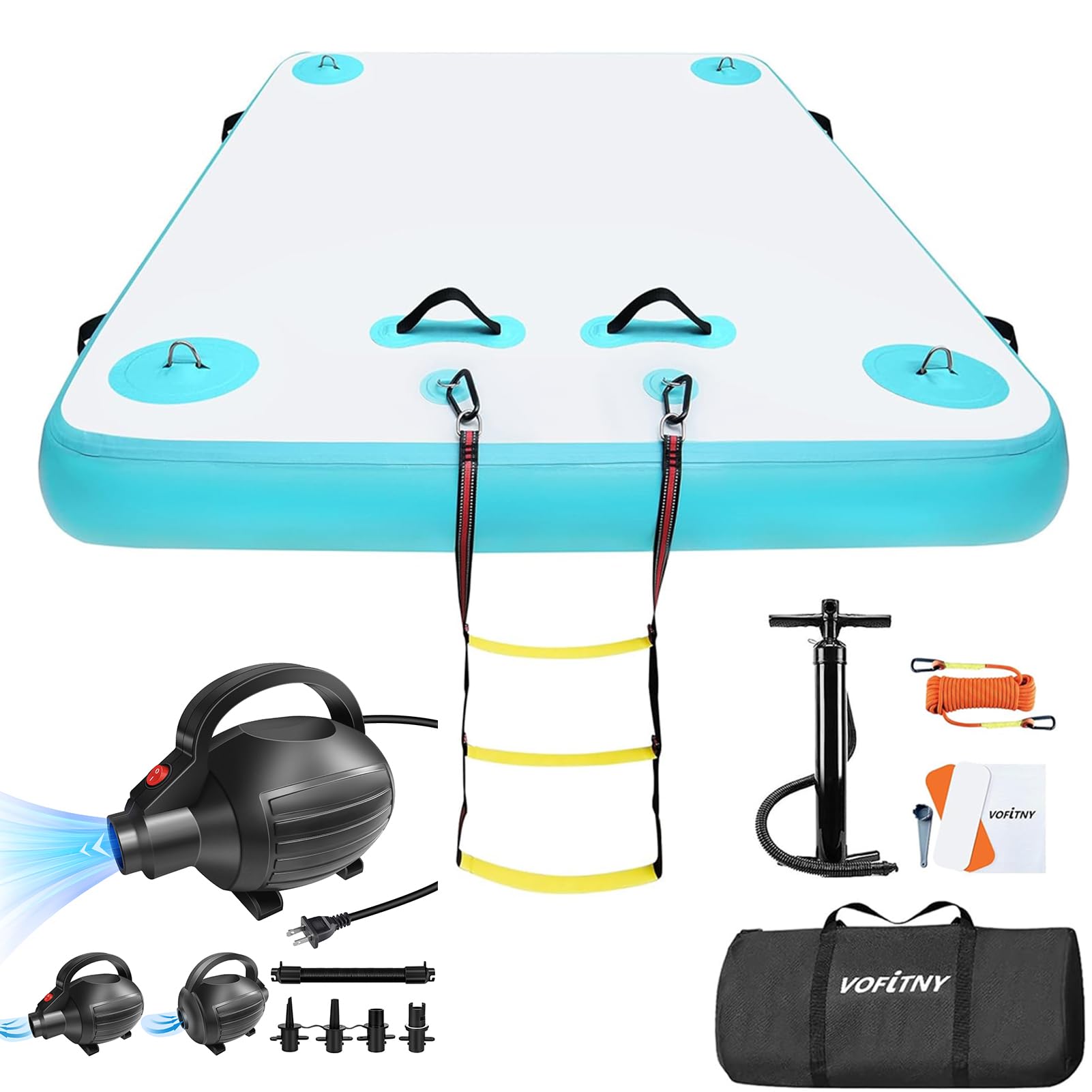 VOFiTNY Inflatable Floating Dock with Electric Pump Buy VOFiTNY Inflatable Floating Dock with Electric Pump