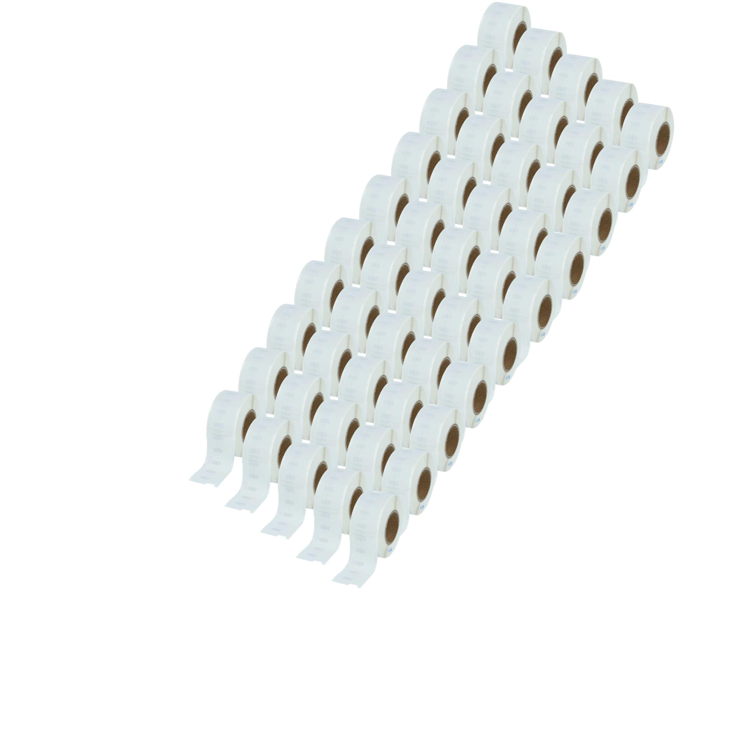vhbw 50x rotolo etichette 12mm x 50mm (220 etichette) sostituisce Dymo 99017 per etichettatrice bianco