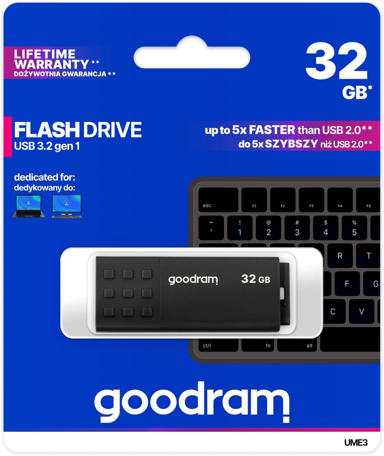 GOODRAM UME3 USB 3.0 32GB Black