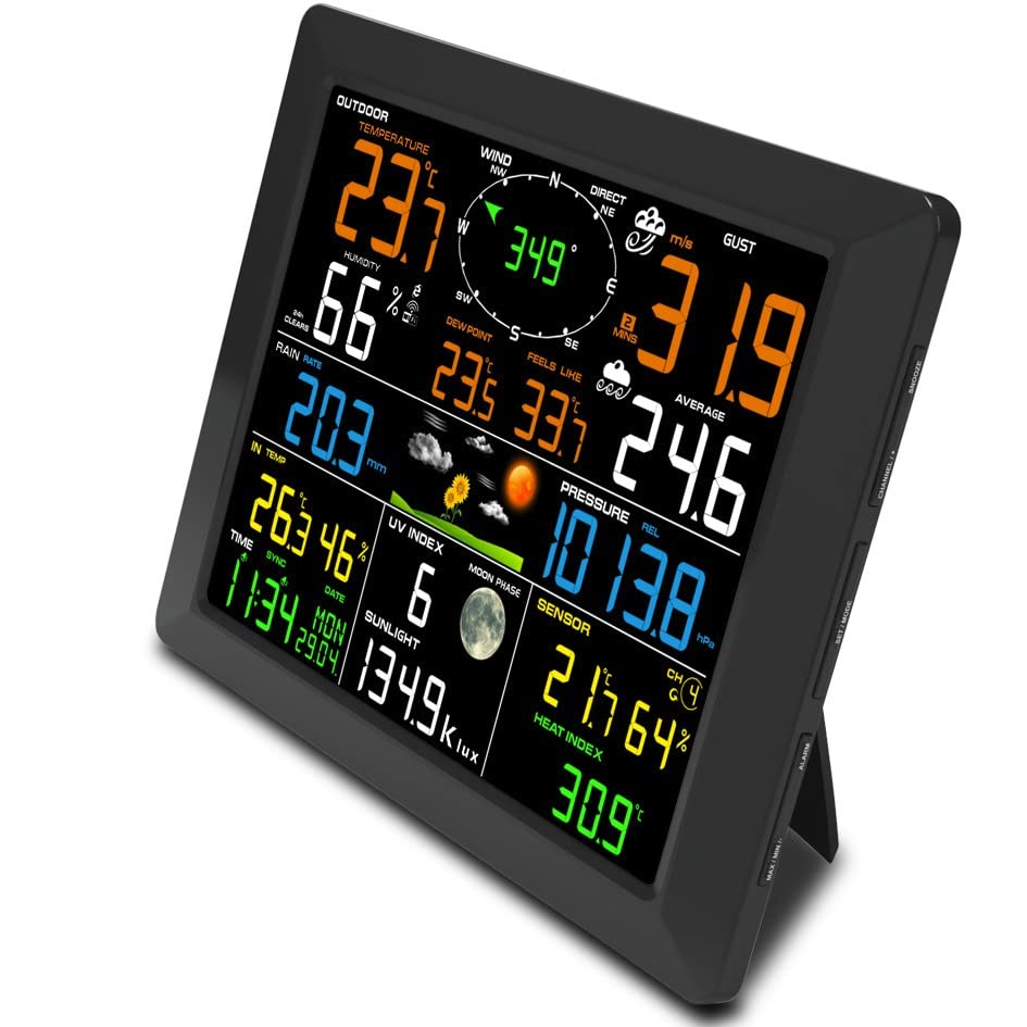 Weather Station Internet Wireless Rain Gauge Weather Forecast Wind Gauge Real-Time