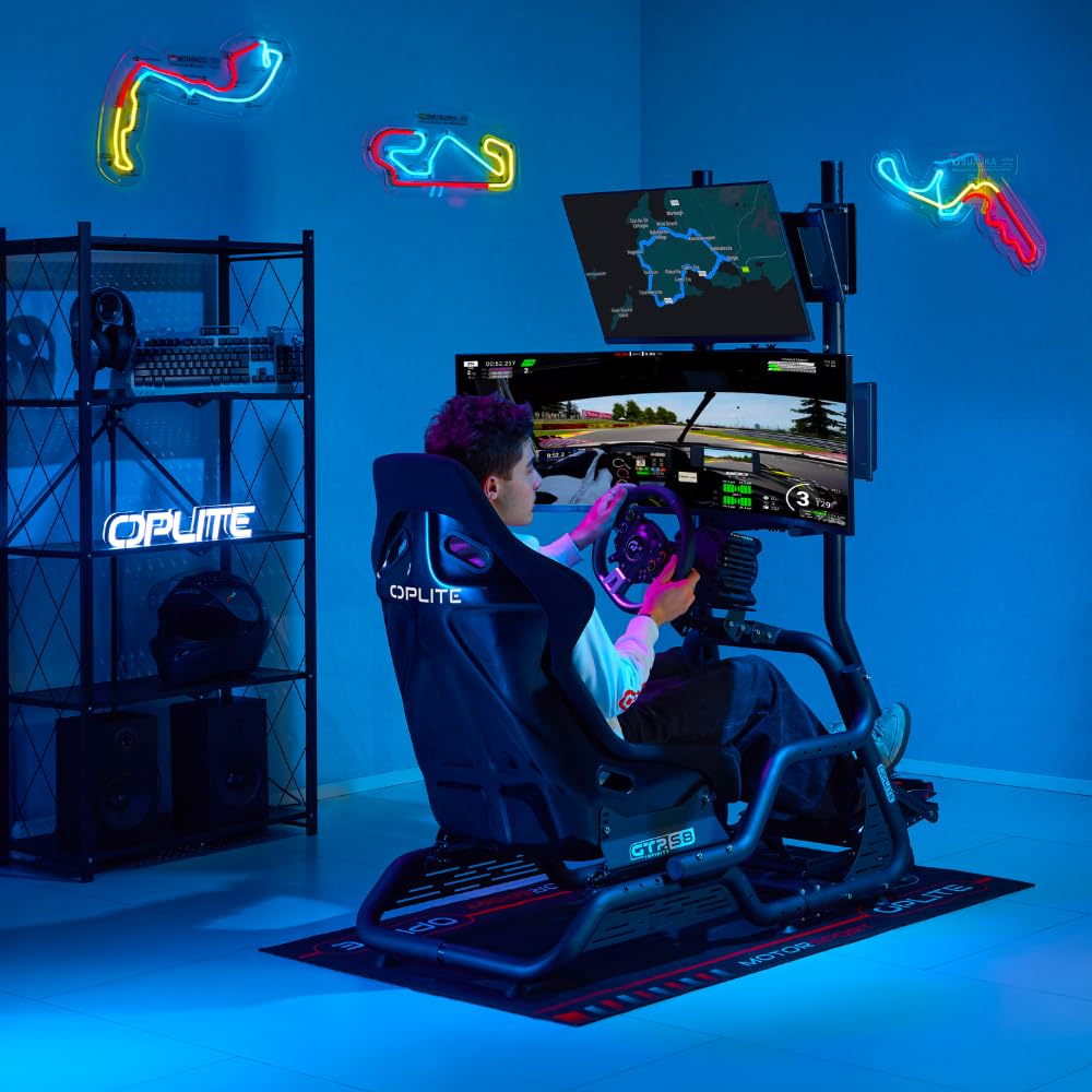 OPLITE – Supporto nero per 2°/4° schermo per GTR S8 – S8 On Top Monitor Mount Black