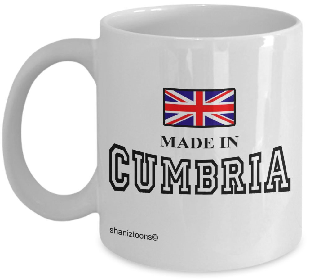Made Born In Cumbria Birthday Gift Mug