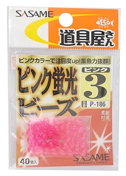 ささめ Amazon.co.jp: ささめ針(SASAME) P-186 道具屋 ピンク蛍光ビーズ