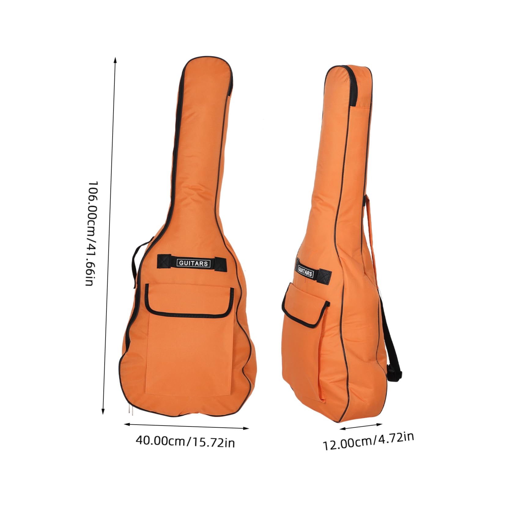 Yardwe Guitar Backpack Bag with Thick Padding Dual Shoulder Strap for Folk Guitar Durable Travel Case for Music Instruments and Accessories