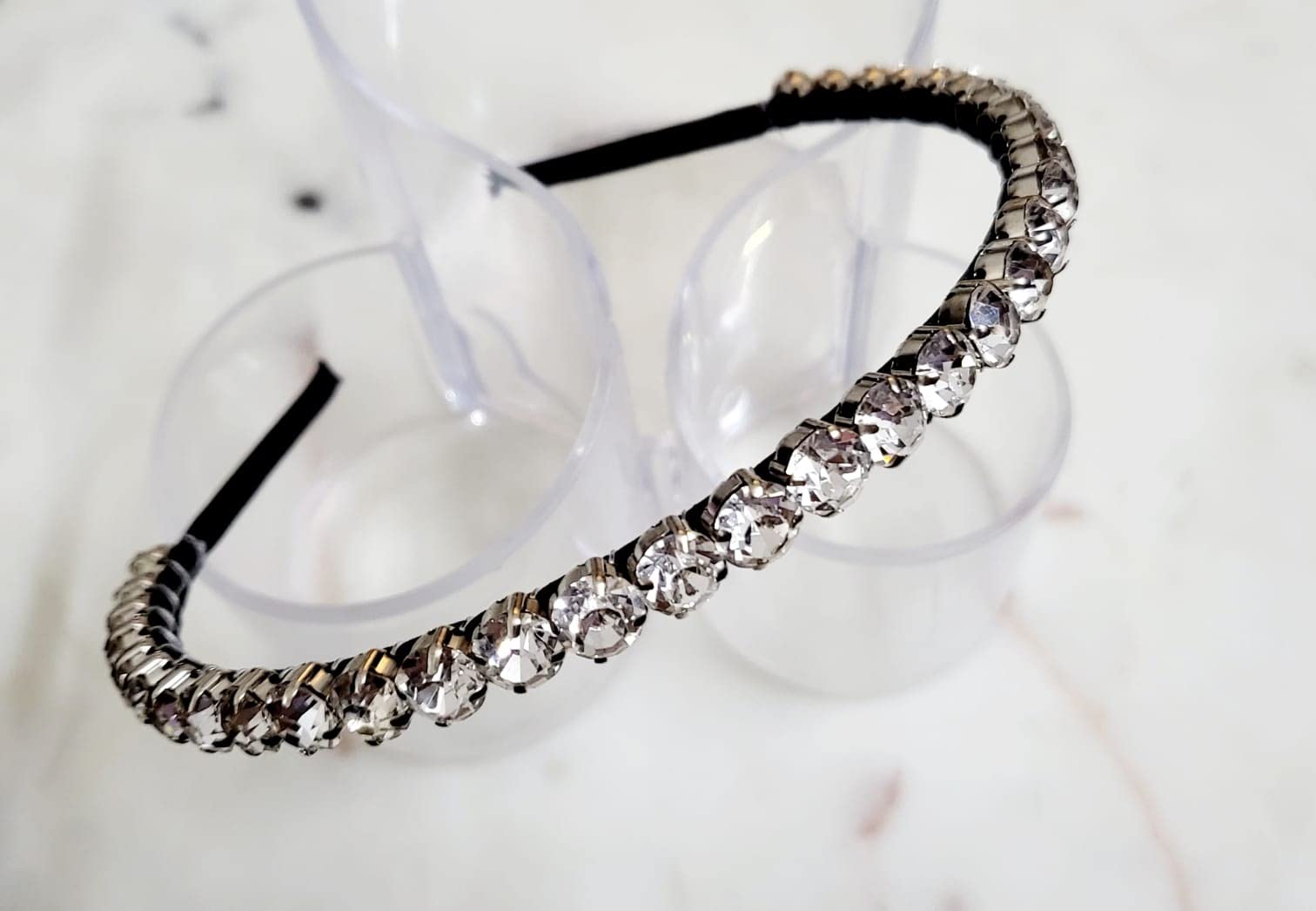 Deepti Chandna Designs Grey Round Medium Stone Stunning and Elegant Handcrafted Headbands, Featuring Crystals & Stones for Women and Girls (Pack of 1) (B0B69B7161) Amazon Price History, Amazon Price Tracker