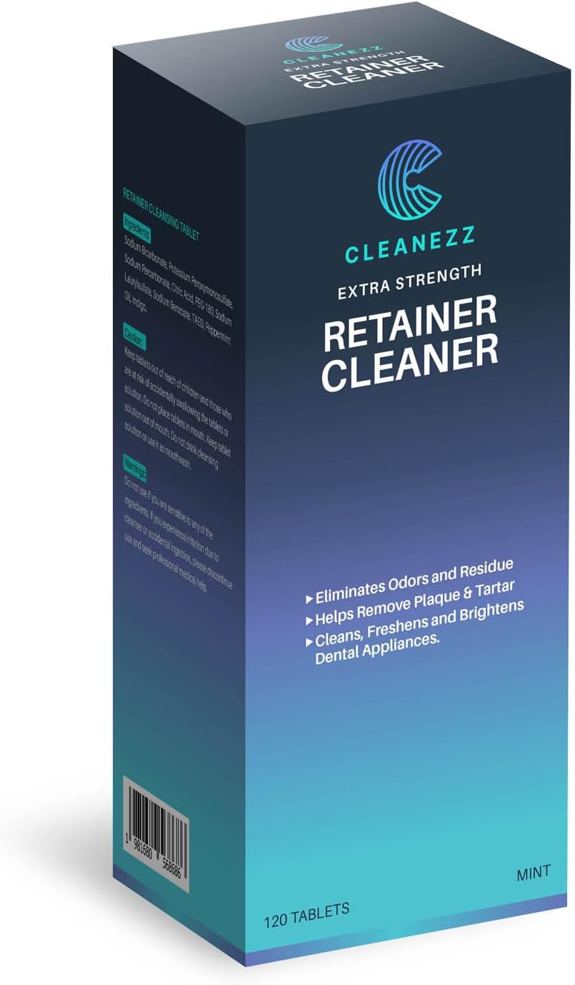 Cleanezz Retainer Cleaner Tablets Aligners,Dentures,Mouth