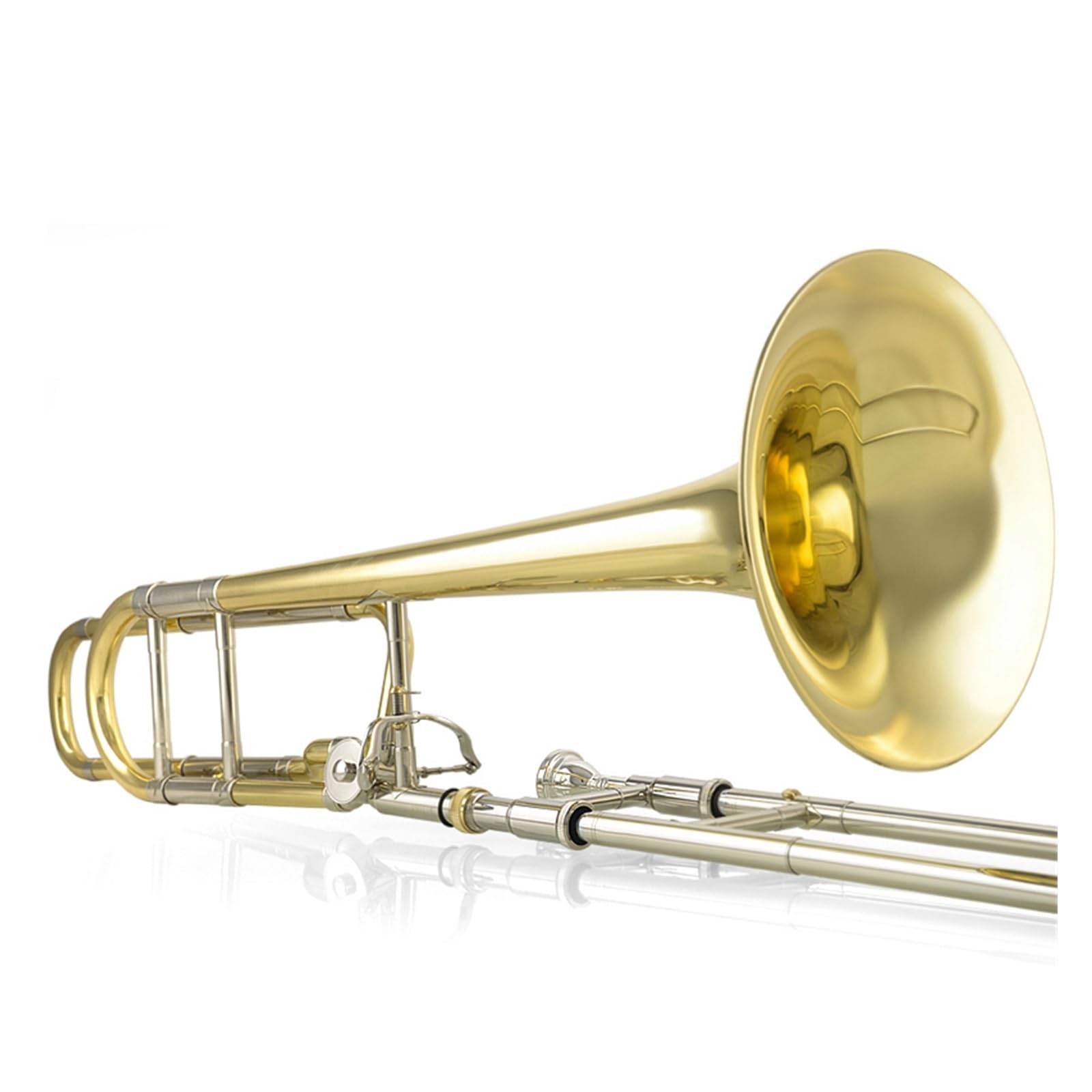 Transpozycja Puzonu Tenorowego Z Tonacji B Dur Do F Biała Miedź Profesjonalny Instrument Muzyczny Puzon Dla Dorosłych