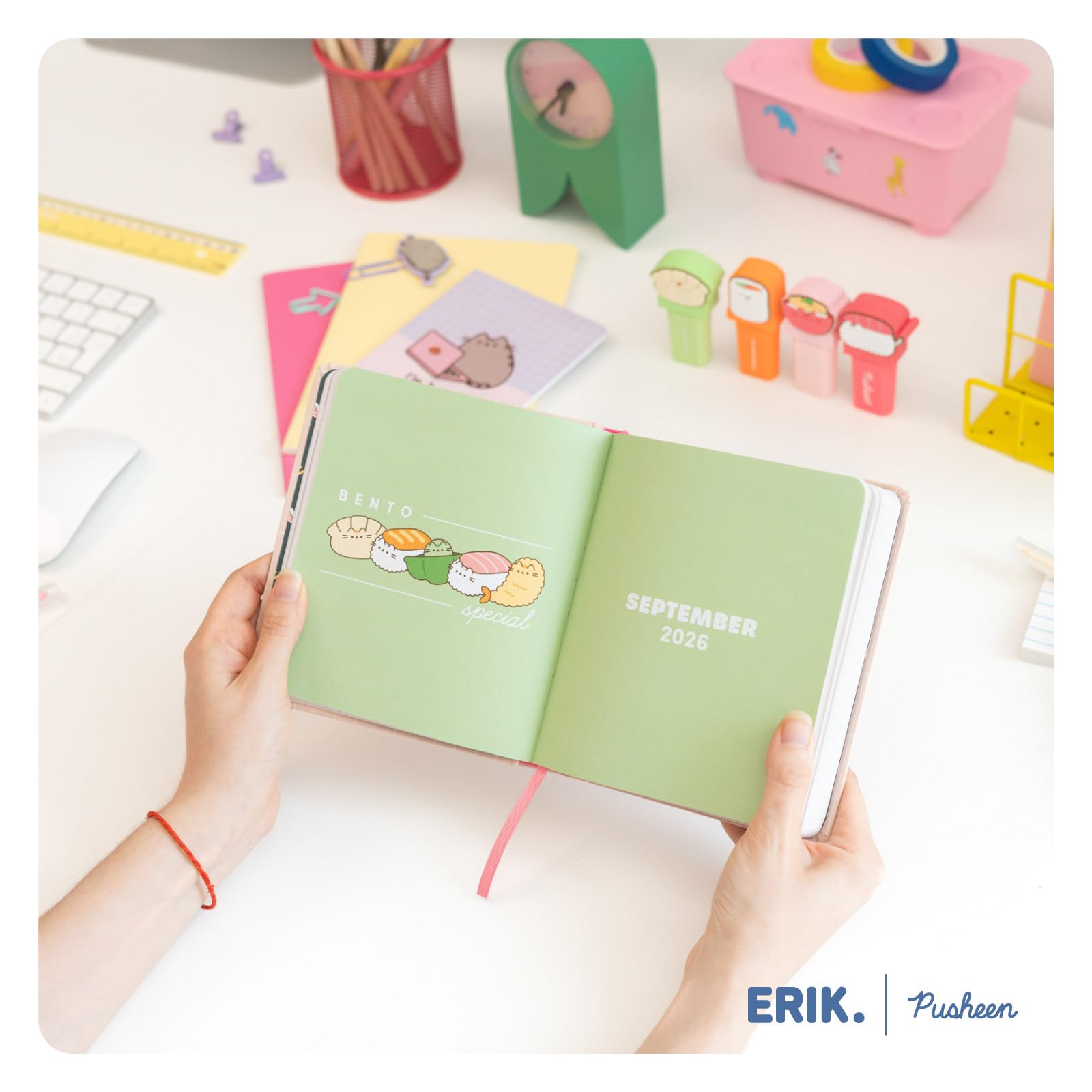 Grupo Erik Academic Diary 2026-2027 Page a Day - Pusheen Gifts for Cat Lovers | Back to School Planner 2026-2027, Mid Year Diary 2026 2027 Day per Page | Pusheen Stationery, Cat Stationery Gifts