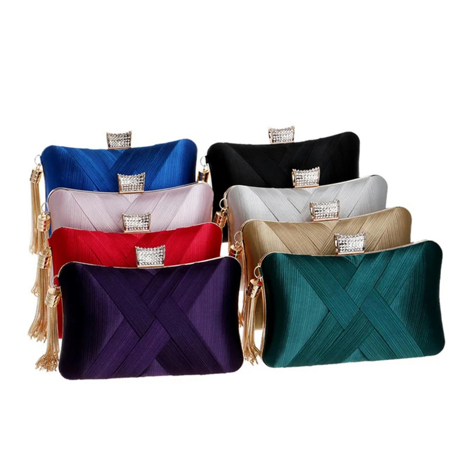 Clutch-Tasche Frauen Abendtaschen Quasten Damen Clutch -Geldbörse Schulterkette Hochzeitsfeier Handtaschen Taschen Taschen