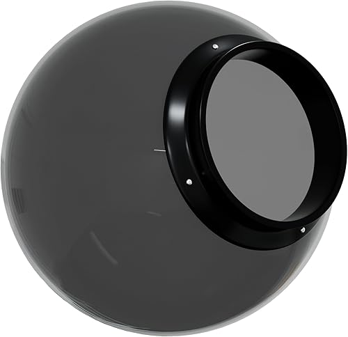 Miniatura 10 de KastLite Globo de poste de acrílico prismático transparente de 16 pulgadas  Textura prismática con apertura sin cuello de 5.25 pulgadas  Fabricado