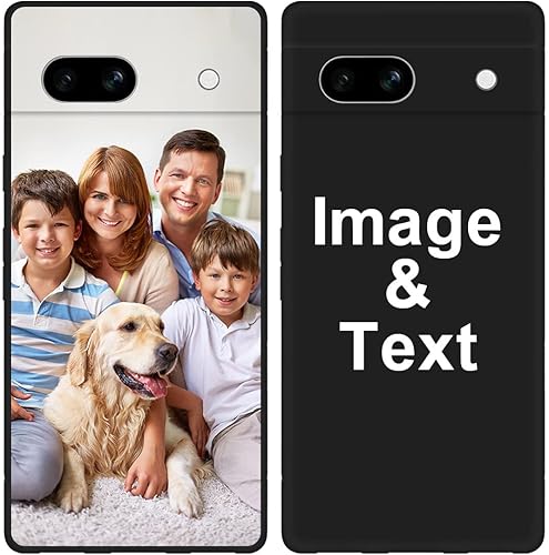 Styletify Funda de fotos personalizada para Google Pixel 7a, funda de silicona a prueba de golpes, funda de teléfono personalizada de caramelo