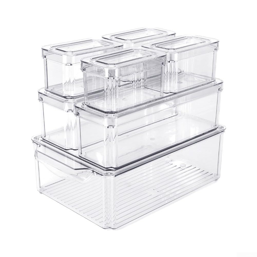 Boîte Rangement Cuisine PET Transparente 4 Litres