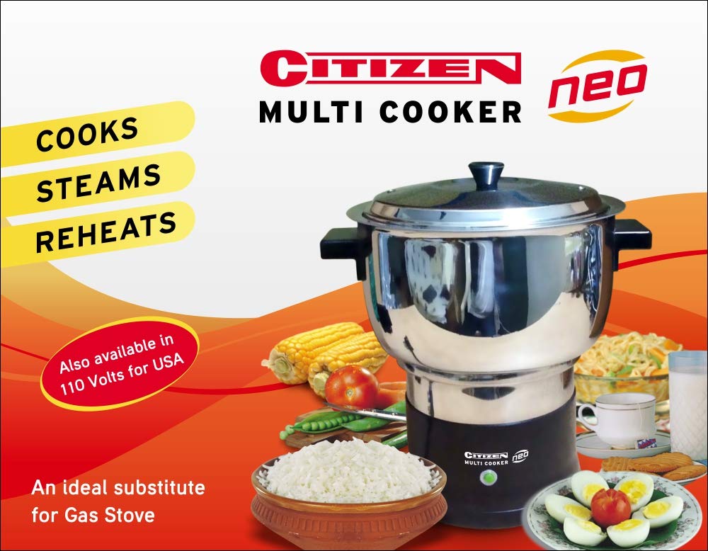 Stainless Steel 220V 600W Electric Multi Steam Cooker, 2L (Silver)-picture-31