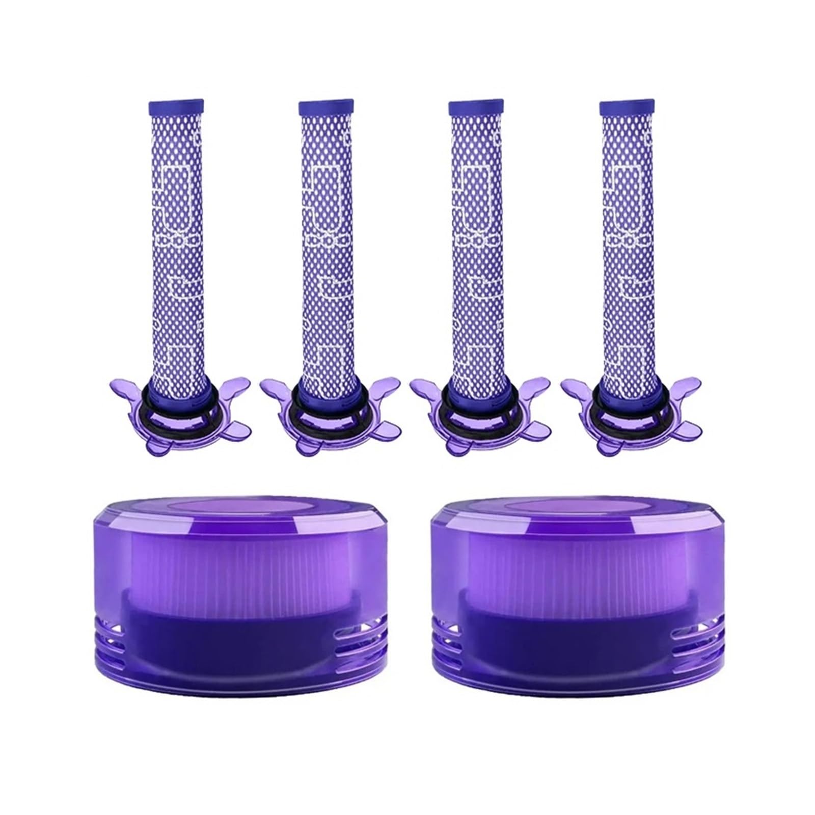 Accessories Compatible With Dyson V8 FOCUS MATTRESS Vacuum Cleaner Pre Post Filter HEPA Filter Replacement Parts Washable Filter Replacement(2 pcs-02)