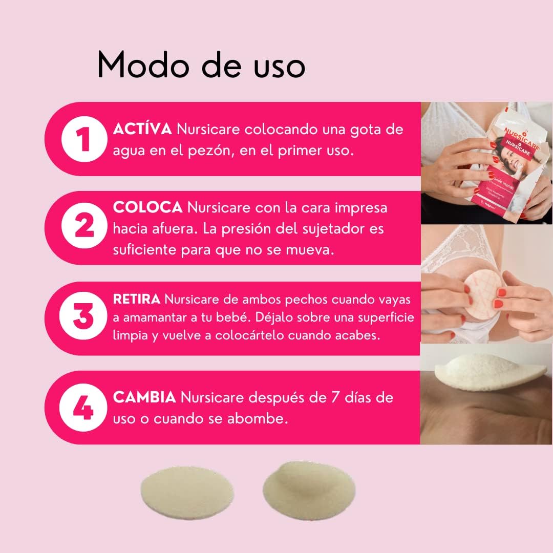 Nursicare Parches Para Reducir Dolor en los Pezones Durante la Lactancia | Apósitos Cura Grietas | 6 Unid. | Altísima Calidad