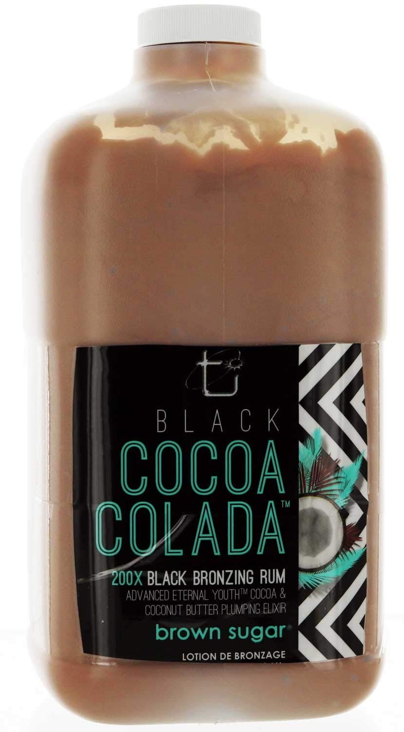 Brown Sugar Black Cocoa Colada Tanning Lotion with Black Bronzing Rum