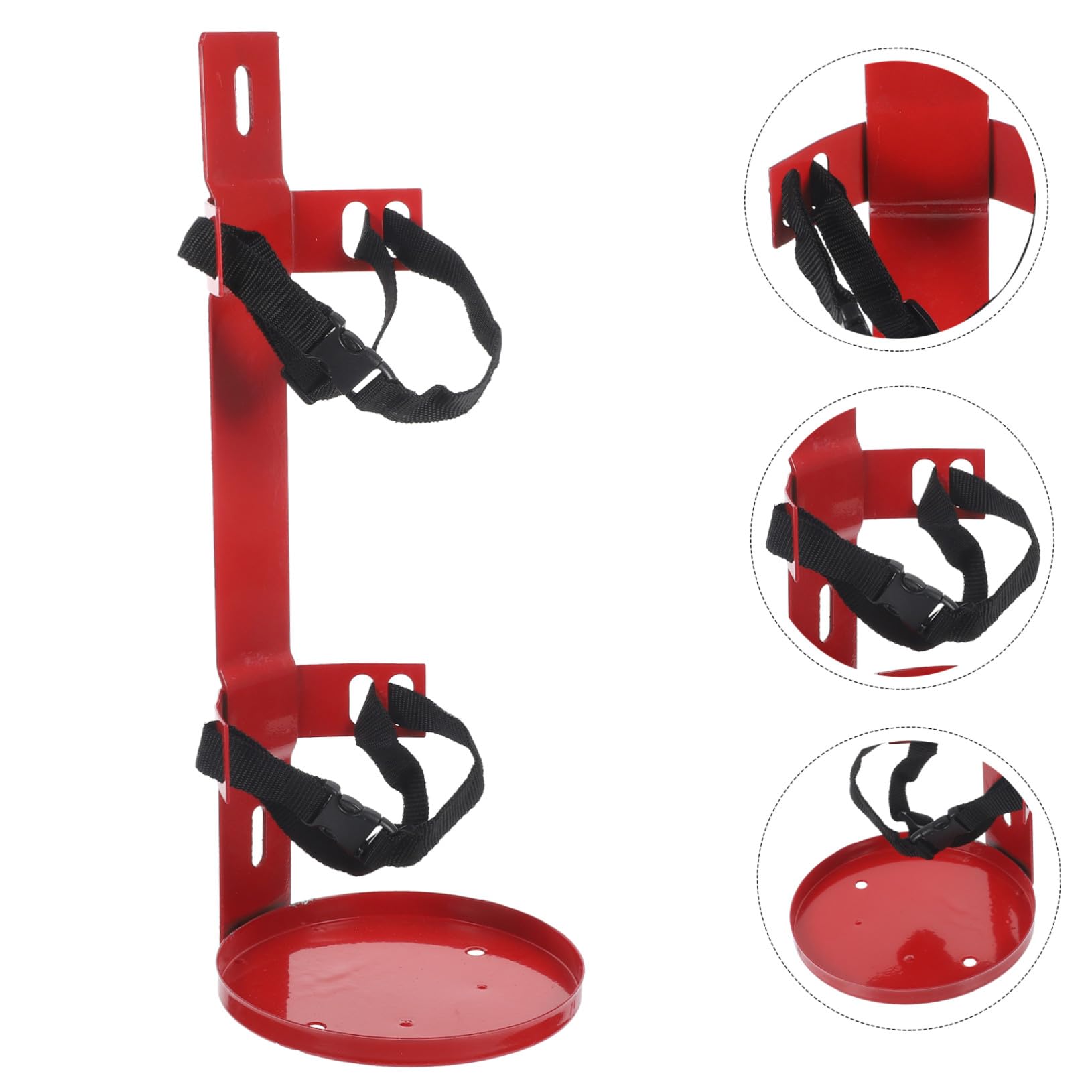 Soporte para Extintor de Incendios Resistente con Montaje Pared Correas Ajustables para Extintores para Hogar Oficina y Barco