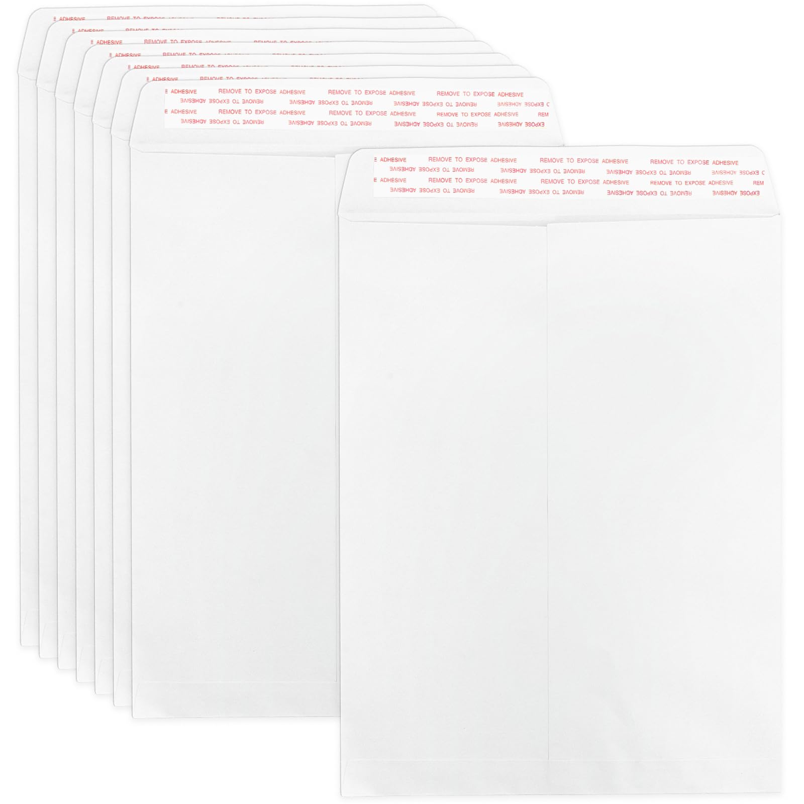 10x13 White Envelopes Self Seal 100 Pack, Goefun 80GSM Paper Security Catalog Large Envelopes 10x13 with Peel and Seal Flap for Mailing, Organizing