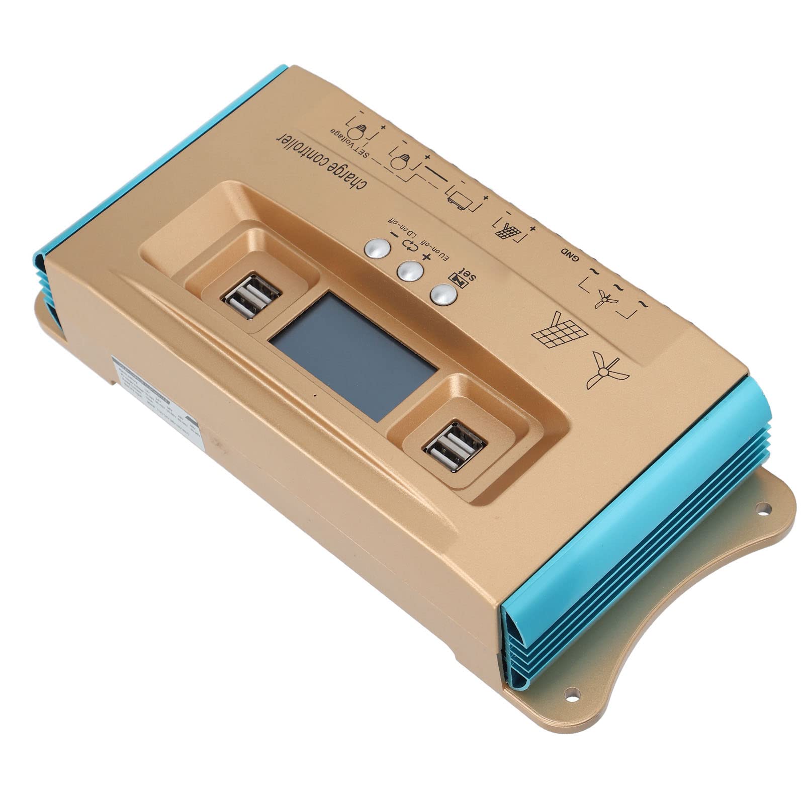 Controlador de Carga Solar MPPT con Protección contra Sobrecarga para Sistemas RV y Fuera de la Red, Regulación Duradera de 12 V a 60 V (60A)
