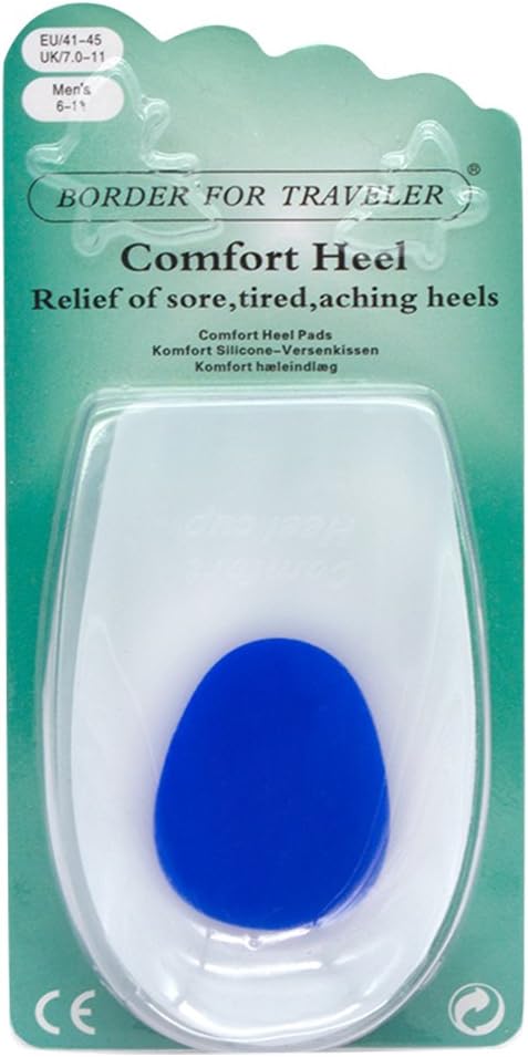 Gel Heel Cups Silicone Heel Cushion U Shaped Shoe Inserts Soft Pain Relief Shock Absorption