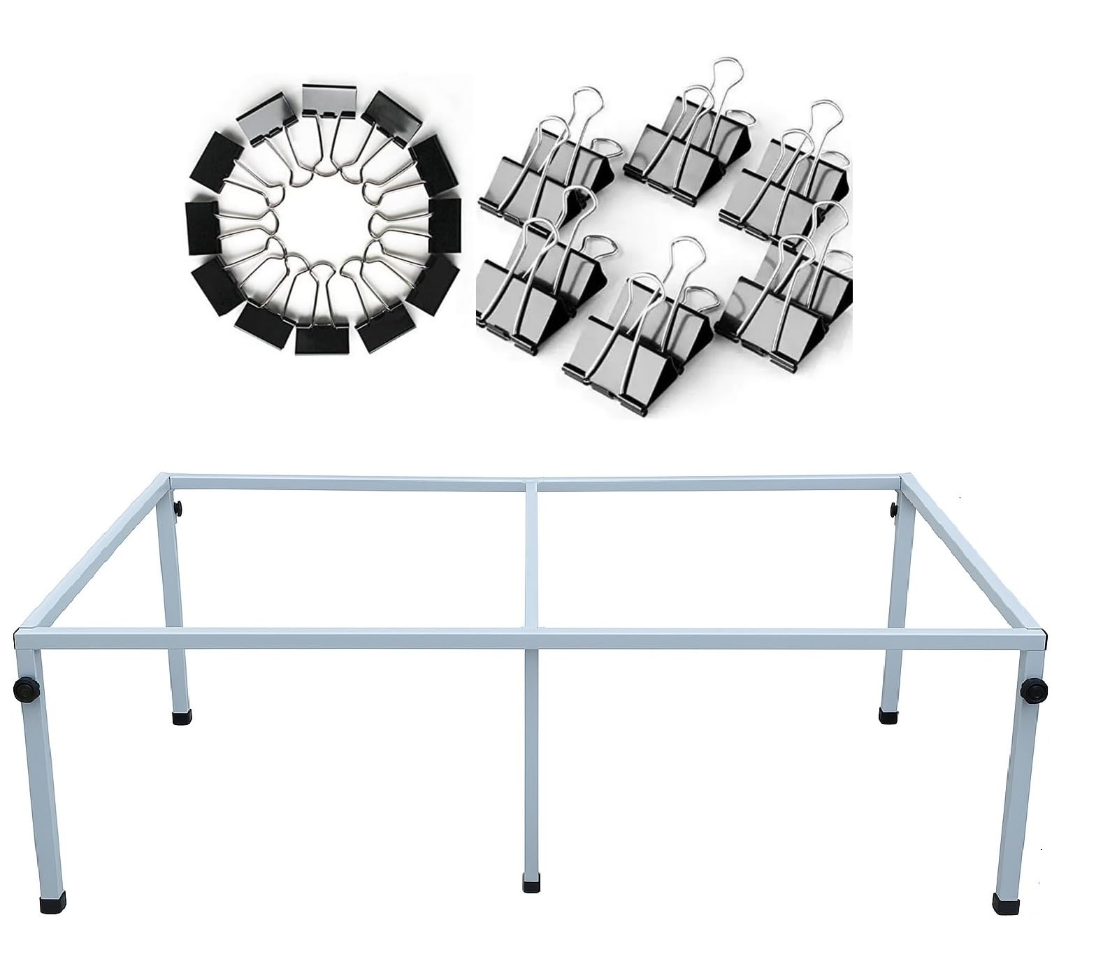 Ragro Big Size 4 X 2 Feet (122cm X 61 cm) Square Type Aari Embroidery Work with 36 Clip for Making Hand Embroidery Set/Alternative for Hoops/Aari Work Materials DIY etc