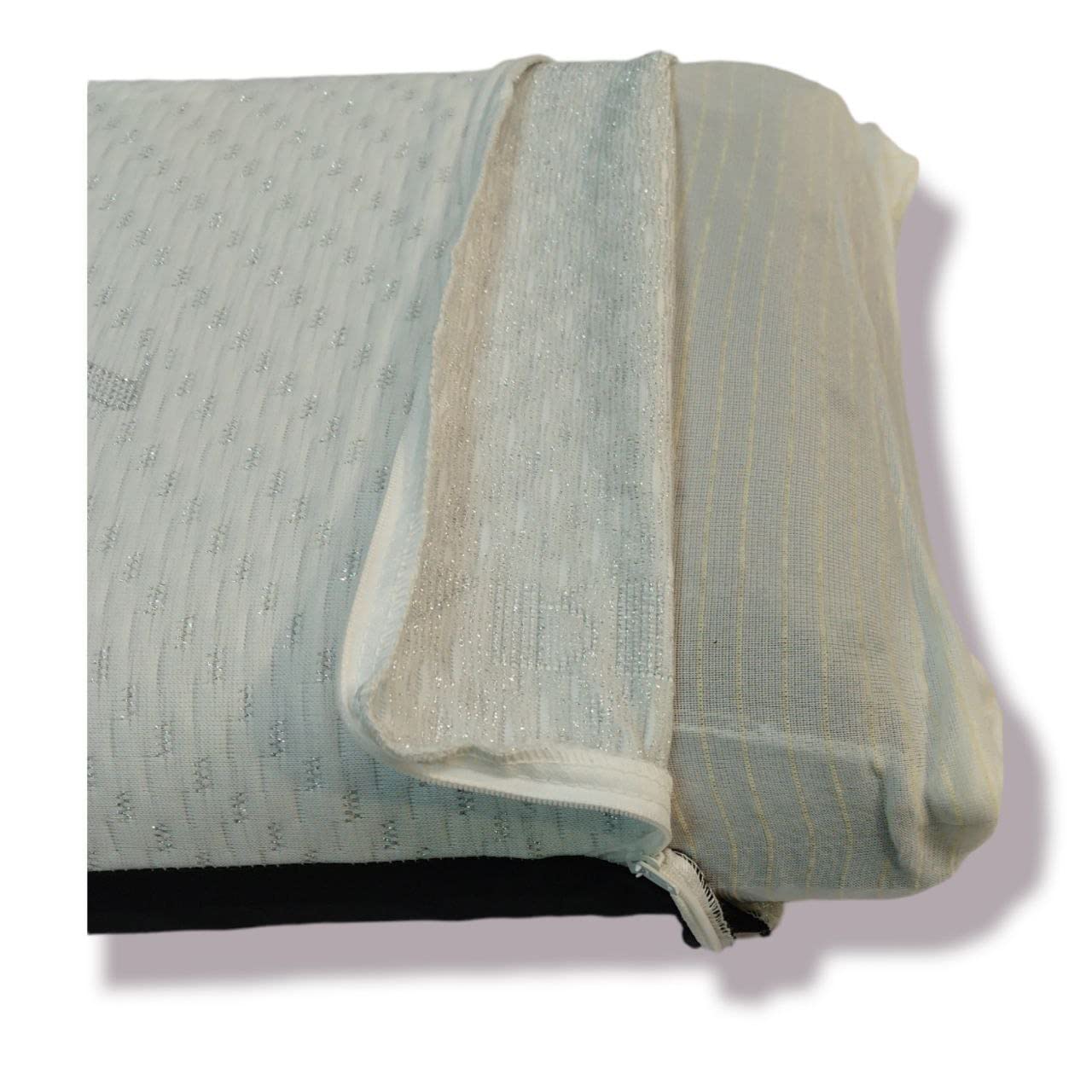 Almohada viscoelástica de carbono activo - Elimina olores, estática, humedad y bacterias - Transpirable Microperforada doble funda - Suave y cómoda - Recomendada para personas con alergias (135 cm)
