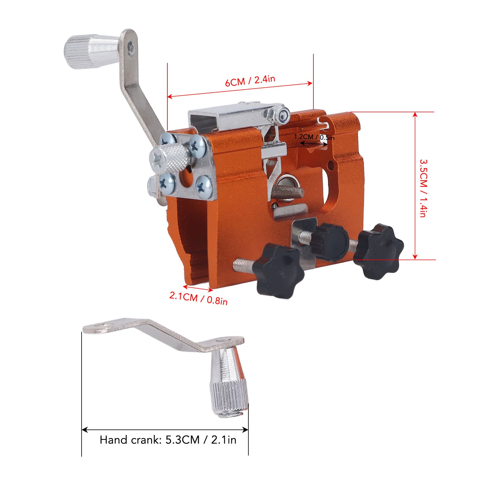 CHICIRIS Affilacatene Portatile per Motosega Kit di Affilatura Preciso Accurato per Catena di Segatura Professionale