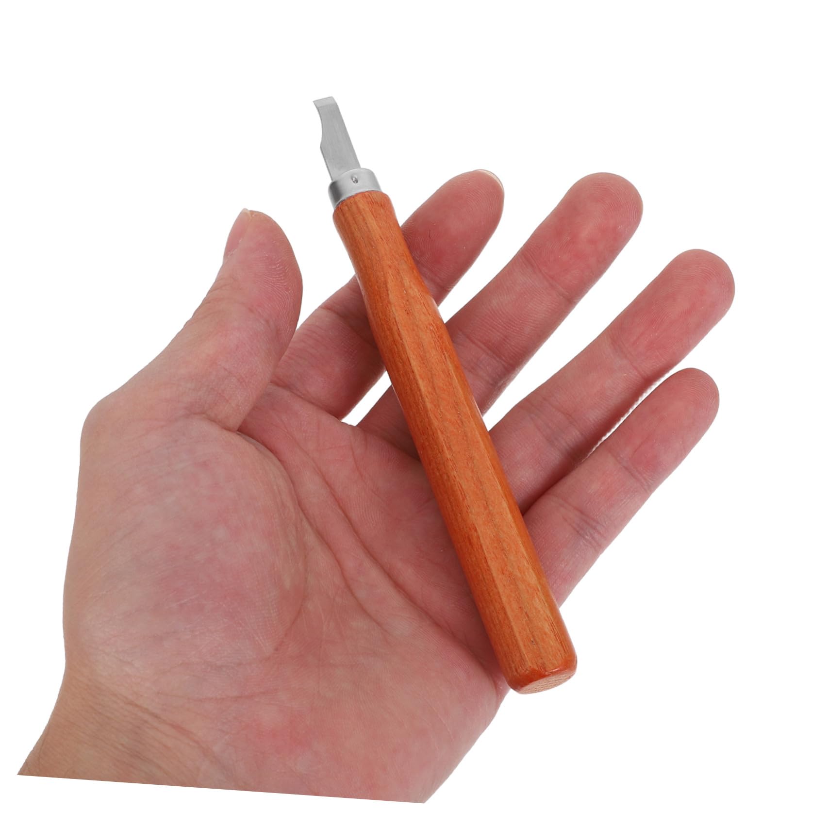 STOBAZA Set 12 Pezzi Coltelli per Intaglio Legno con Manico in Finto Palissandro Scalpelli per Scolpire Argilla e Cera Kit Utensili Manuali per Lavorazione Legno e Modellazione