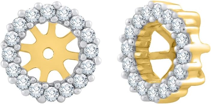 KATARINA Diamond Earring Jackets in Gold (1/3 cttw, G-H, I1-I2)