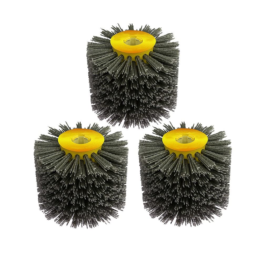 120mm Angle Grinder Abrasive Wire Nylon Brushes Deburring Polishing Buffing  Wheel for Furniture Wood Grit 80/120/180/240/320 Polishing Grind Buff Abrasive Wire Grinding Nylon Wheel Brush Debu
