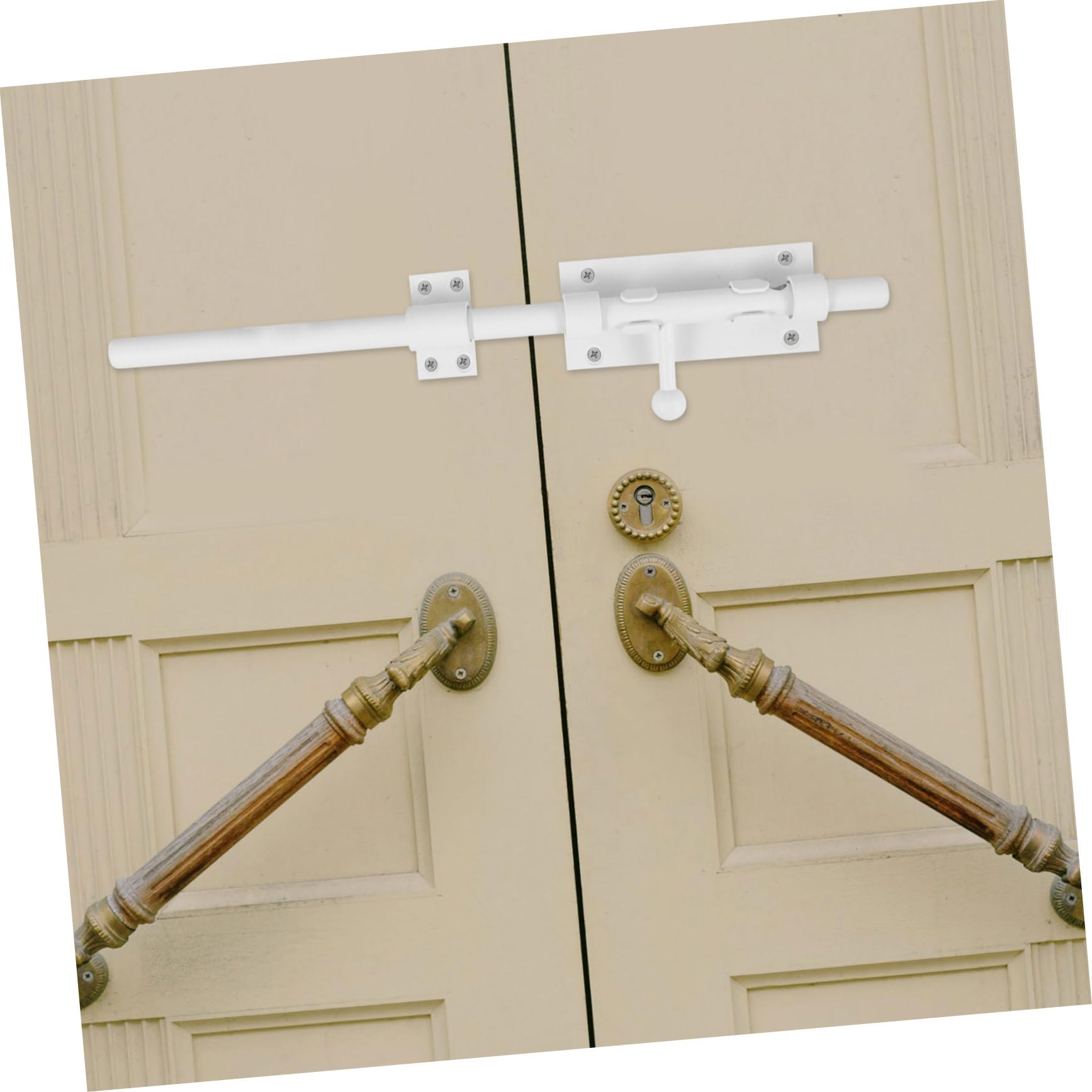Serratura a Scatto per Porta in Acciaio Inox, Meccanismo di Bloccaggio Scorrevole per Sicurezza, Installazione Facile, Adatta per Porte Interne, Cabine Bagno e Stanze