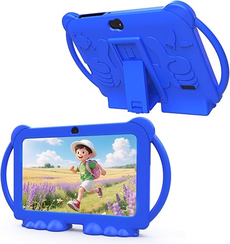 HOTTABLET Tableta para niños de 7 pulgadas, Android 12, 4 GB de RAM, 32 GB de ROM, expansión de 512 GB, con control parental, WiFi, Bluetooth,