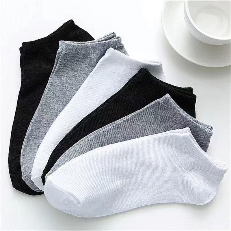 Men's Summer Boat Socks, Breathable Sweat-Absorbent Short Thin Socks, Spring Autumn Four-Season Sports Trendy Socks