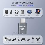 USB C à USB 3.1 Adaptateur 2 Faites votre valise,10Gbps Type C Hommes à USB Un adaptateur féminin OTG Compatible avec iMac,MacBook Air/Pro 2022, iPad Pro 2021,Samsung Galaxy S23 S20,Plus USB C Dispositifs