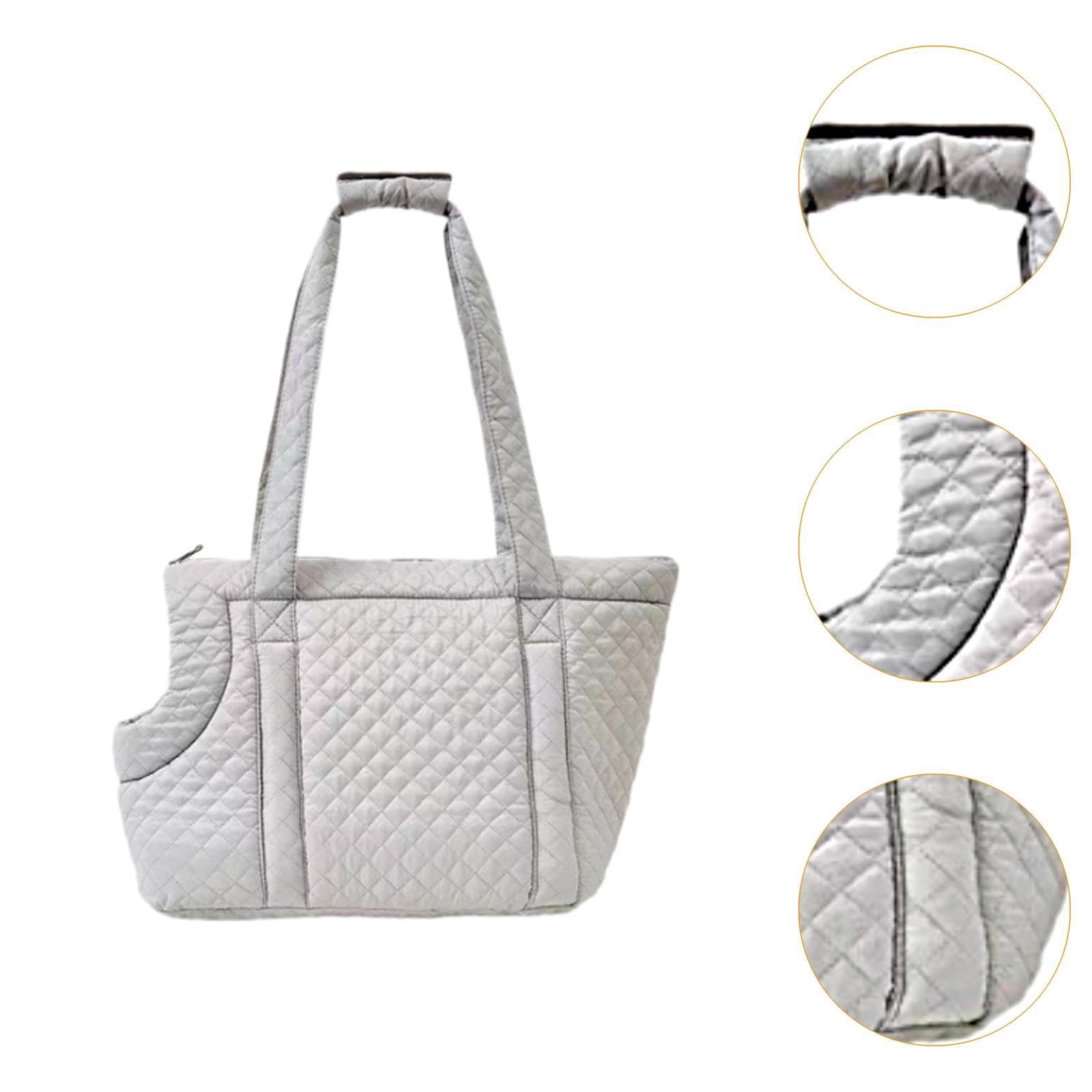 Transportín para Gatos, Bolso de Mano Suave para Mascotas, Bolso de Viaje para Coche, Bolso de Gran Capacidad para Viajes, Bolso para Perros Pequeños, Gris